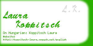 laura koppitsch business card